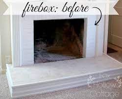 How To Paint A Fireplace Firebox Fox