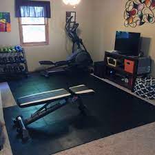 home gym flooring over carpet options