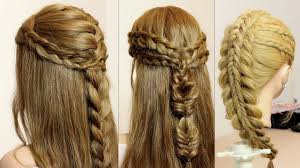 I think if my mum had learned some cute braided hairstyles (and invested in industrial strength hair ties) she could be confident that on picture day i would look just as. 3 Easy Hairstyles For Long Hair Tutorial Quick Braids Youtube