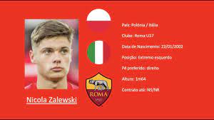 The profile page of nicola zalewski displays all matches and competitions with statistics for all the matches he played in. Nicola Zalewski As Roma Poland 2019 Highlights Youtube