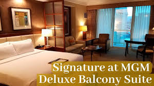 888 one room balcony suite si. Signature At Mgm Grand Las Vegas One Bedroom Balcony Suite Strip View Youtube
