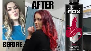 What's the best color remover to get rid of arctic fox dye the day after using the hair dye remover, i applied a coconut oil conditioning treatment again and let it sit for twenty minutes. Dying My Hair Red Arctic Fox Wrath Youtube