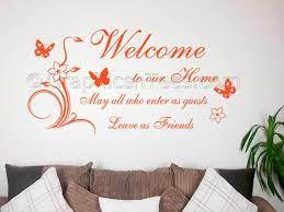 Welcome Wall Sticker Family Wall Quote