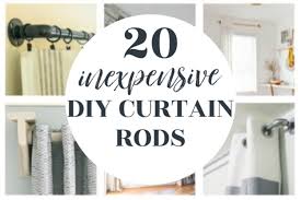 4' fluted or smooth wood drapery curtain rod~2 diameter. 20 Inexpensive Diy Curtain Rods That Anyone Can Make Lovely Etc