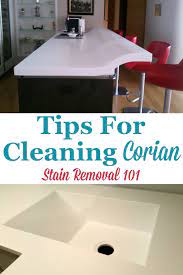 tips for cleaning corian