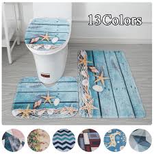 3 piece bathroom bath mat contour rug