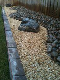 diy landscaping with river rocks rock