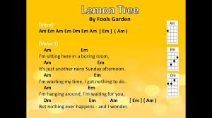 lemon tree fools garden ukulele play