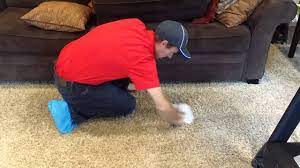 how to remove a carpet stains from high