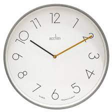 Acctim 40cm Kista Smoke Grey Wall Clock