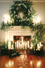 Fireplace And Mantel Wedding Backdrops