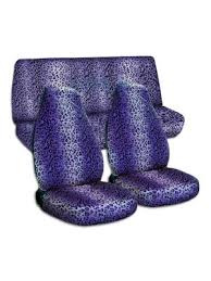 Animal Print Car Seat Covers Purple