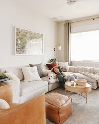 styling pillows on an l shaped sofa