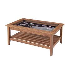 Modern Brown Display Coffee Table For