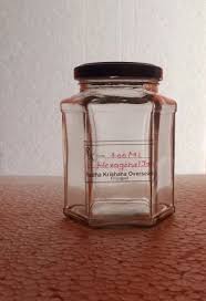 100 Ml Hexagonal Glass Honey Jar