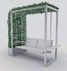 Customizable Metal Swing Garden Porch