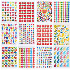 Coopay 7590 Pieces Kids Reward Stickers Teacher Stickers For Students Incentive Chart Classroom Teaching Supplies Including Heart Smiley Face Star
