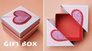 how to make a paper gift box with lid