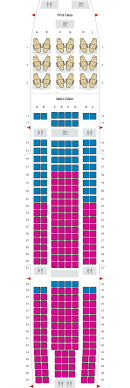 Actual Airline Seat Pitch Chart Alaska Airlines Arena 2013