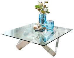 Abstract Silver Ribbon Coffee Table