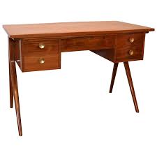 More than 62 mid century modern writing desk at pleasant prices up to 10 usd fast and free worldwide shipping! Mid Century Modern Argentinian Writing Table Or Desk With Brass Pulls Modern Writing Tables Writing Table Furniture Design Inspiration