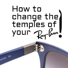 temples frame arms of your ray bans