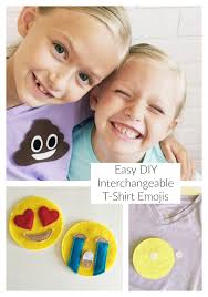 Carefully cut out the fabric emoji. Diy Emoji Shirts Simple Simon And Company