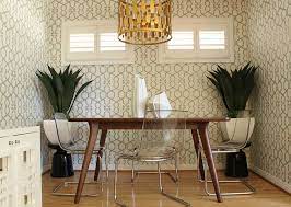 Wallpaper Dining Room Table Decor