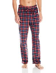 Nautica Mens Plaid Sueded Fleece Pant Navy X Large At