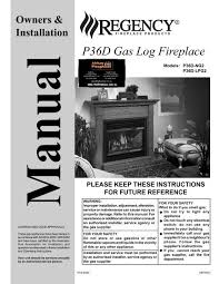 P36d Gas Log Fireplace