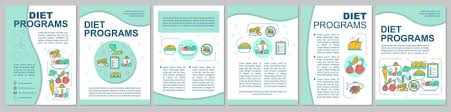 healthy nutrition brochure template