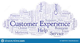 Customer Experience Word Cloud Stock Illustration