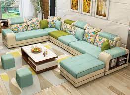 Designed Fabric Sectional Sofa Set