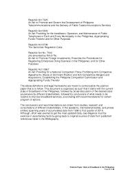 Republic of the philippines department of the interior and local government. Position Paper State Of Broadband In The Philippines