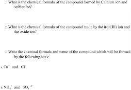 calcium ion and sulfate ion