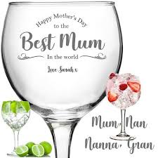 Personalised Engraved Gin Glass 63cl