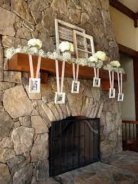 Wedding Fireplace Mantel Decorations