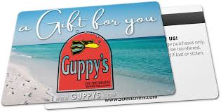 gift cards guppy s on the beach