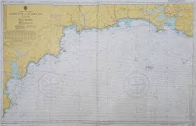 Vintage Admiralty Chart For Sale South Cornwall And South