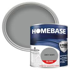 Homebase Exterior Gloss Paint Grey