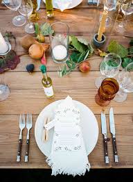 20 food focused wedding table setting ideas