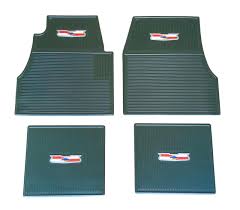 1957 chevy green rubber floor mats