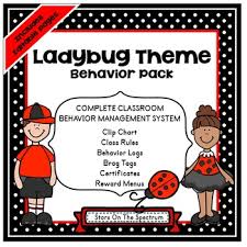 Clip Chart Behavior Management Ladybug Theme Behavior Management System