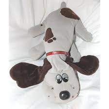 Yes the same floppy eared dogs from the 1980's are ready for a new home. Vintage Pound Puppies 17 Plush Gray Pound Puppy Dog With Dark Brown Spots And Long Dark Brown Ears To View Furthe Pound Puppies Toys Pound Puppies Puppies