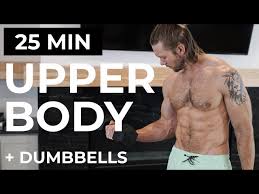 upper body workout with dumbbells