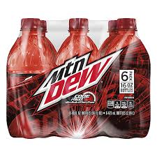 mountain dew soda code red 6 pack 6