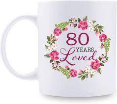 80th birthday gifts for women 80