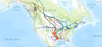 The united states had 65%, russia had 8%, and canada had 3%, thus 75% of all pipeline was in three countries. North American Pipeline Proposals