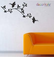 decor kafe tree branch with birds art