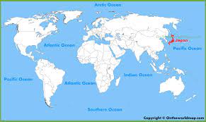 Where is tokyo located on the world map. Japan Location On The World Map